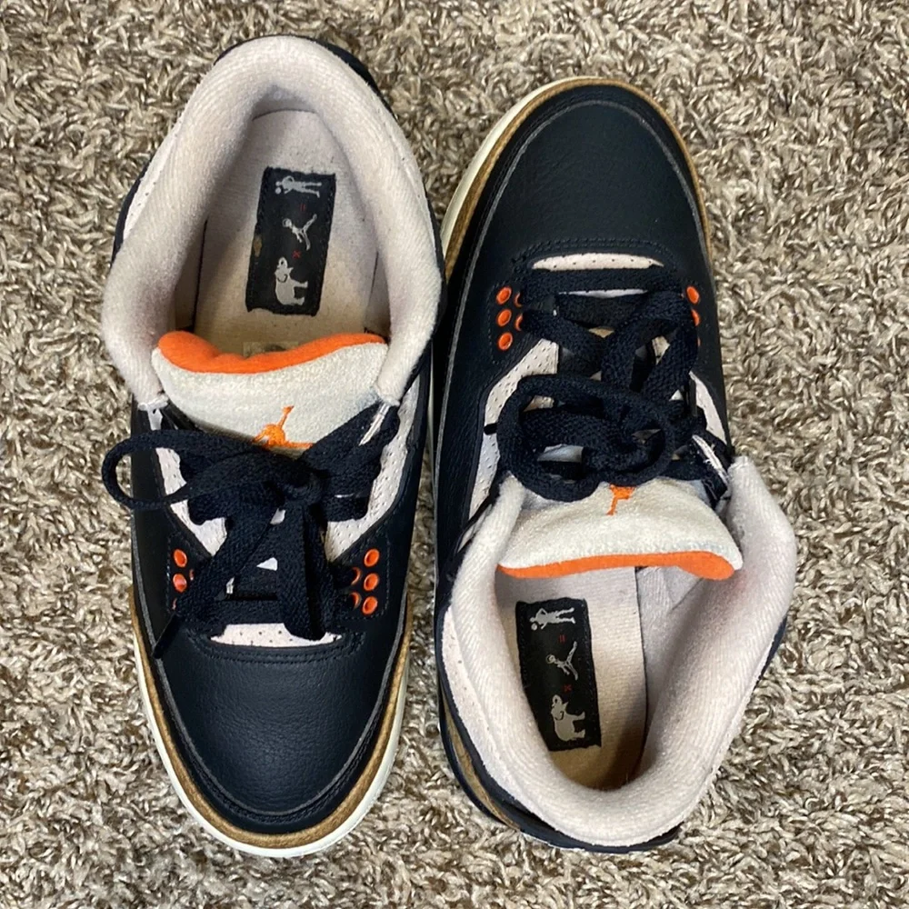 Nike Air Jordan 3 Retro Desert Elephant Boy's Sneakers 4.5 - Picture 9 of 13